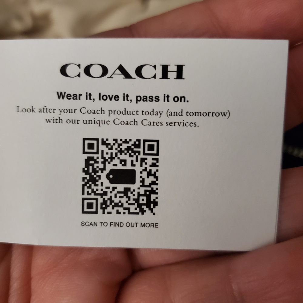 Coach Black Bag with Colorful Heart Print - Picture 7 of 10